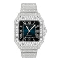 CTR Fully Iced Moissanite Watch – Black Dial & Silver #9