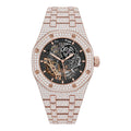 Aurelix Prestige Rose Skeleton Watch