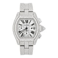 CTR Fully Iced Moissanite Chronograph – Silver #1
