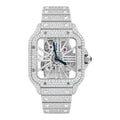 CTR Skeleton Fully Iced Moissanite Watch – All Silver #12