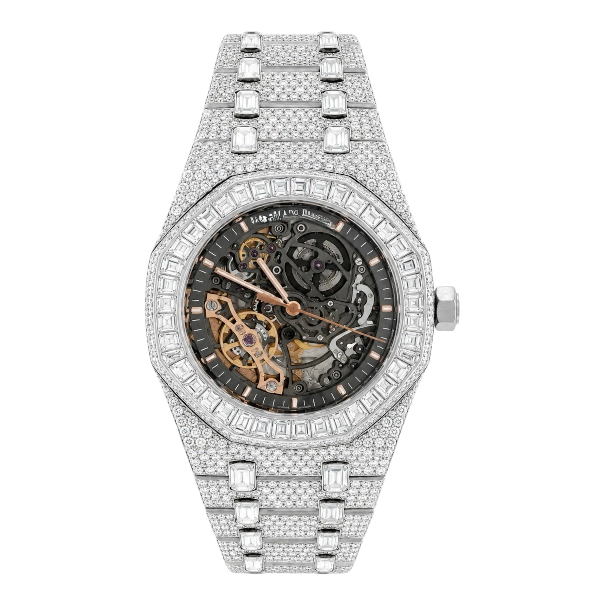 Aurelix Prestige Emerald Skeleton Watch