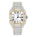CTR Two-Tone Fully Iced Moissanite Watch – Silver & Gold #3