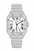 CTR Fully Iced Moissanite Watch – Classic Silver #4